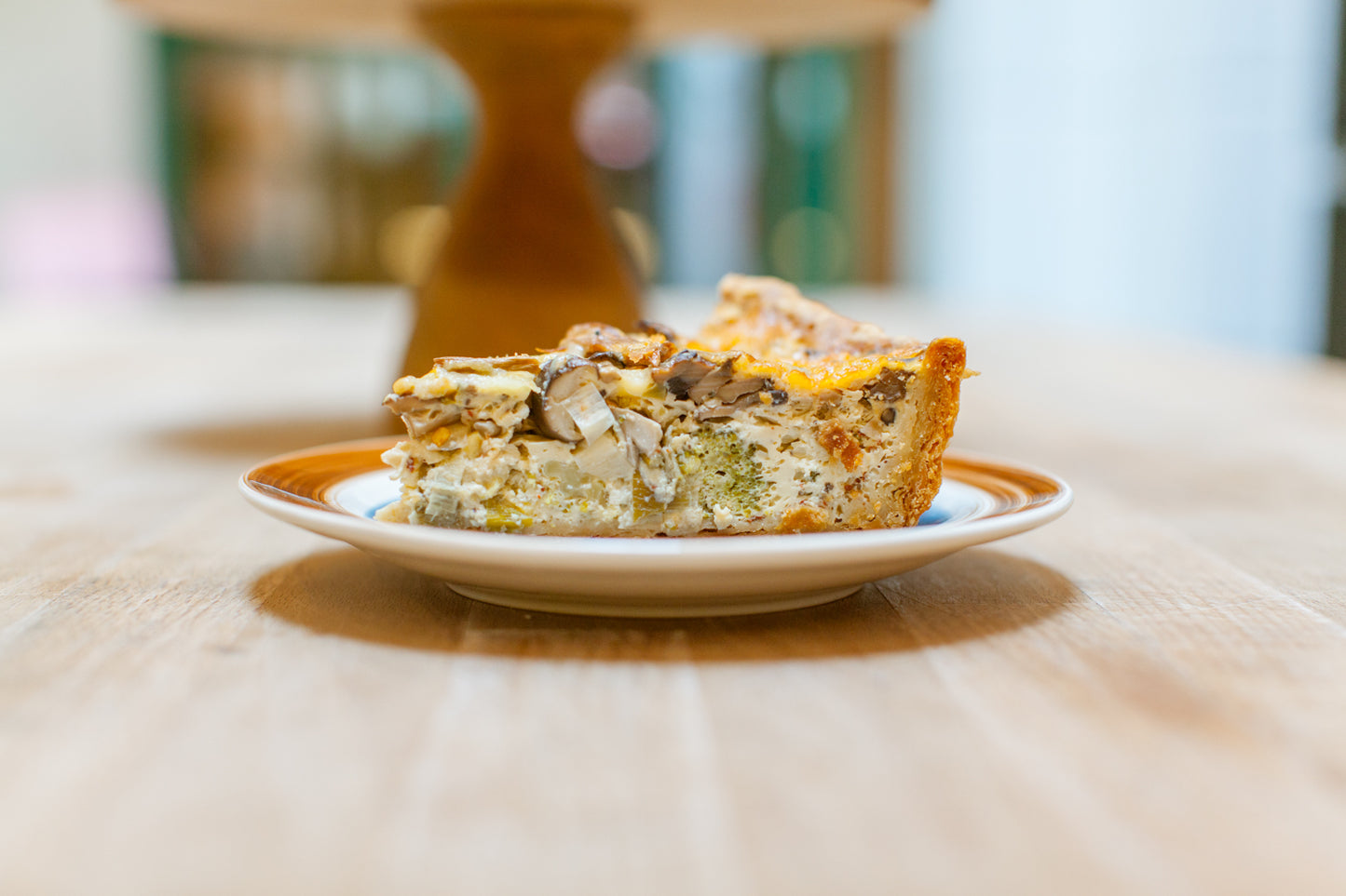 Mushroom Broccoli Quiche
